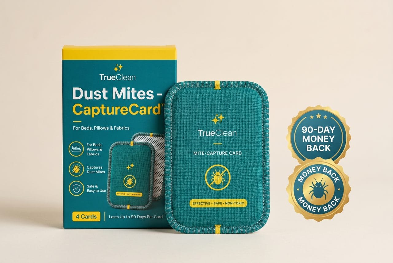 CaptureCard dust mite trap box and cards