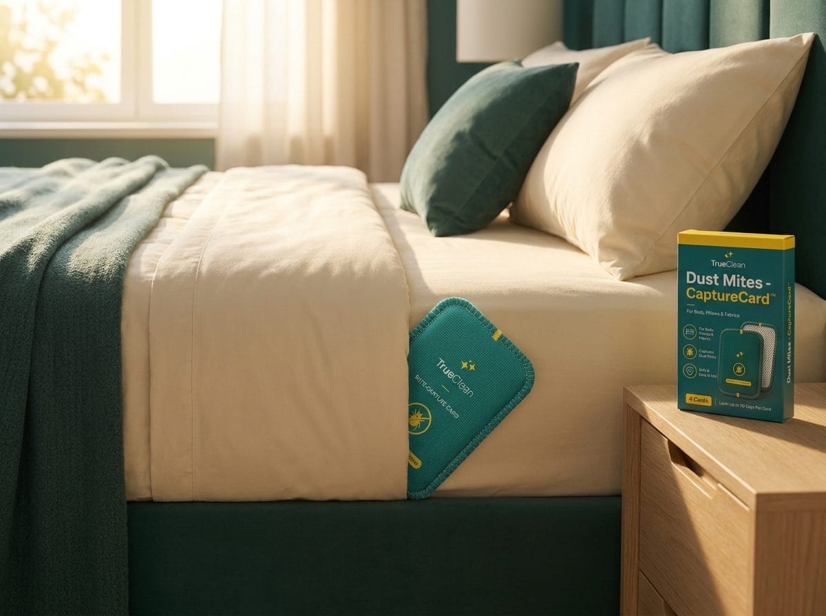 A CaptureCard slid under the corner of a mattress