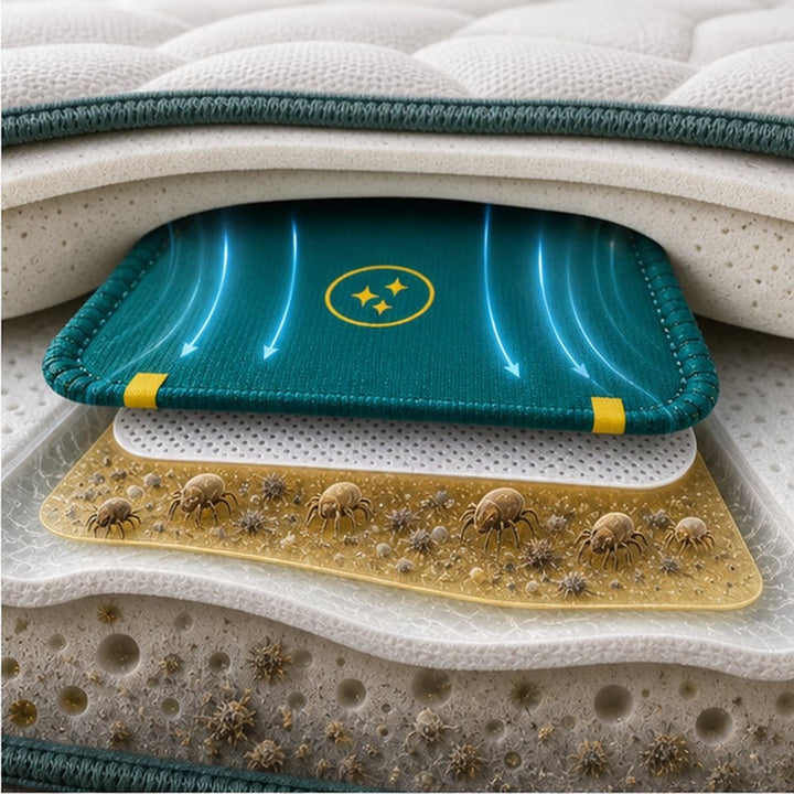 CaptureCard trap layer in a mattress cutaway