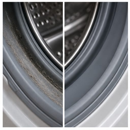 Before and after washer gasket