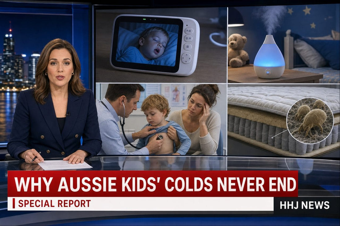 News report on Australian kids' never-ending colds