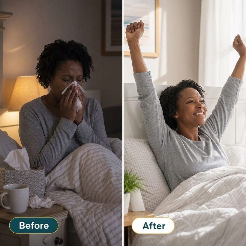 Waking up congested in bed