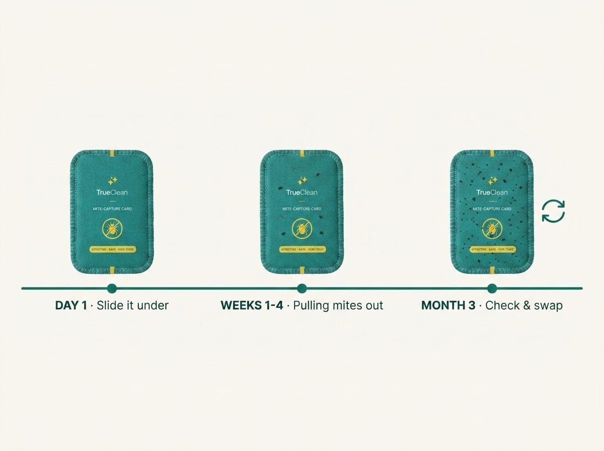 Timeline: one CaptureCard protects for three months, from day one to the check and swap