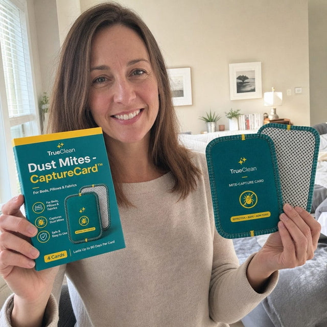 Customer holding her CaptureCards box at home