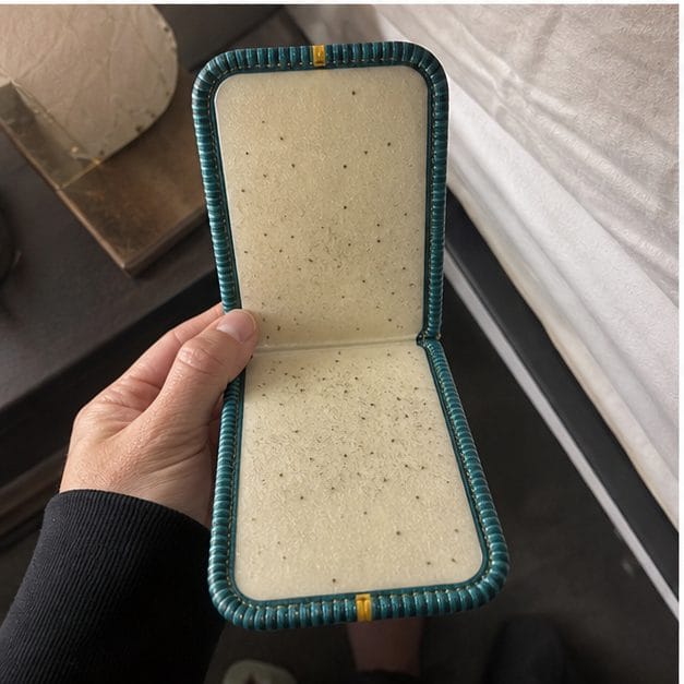 Opened CaptureCard review photo with dark specks visible
