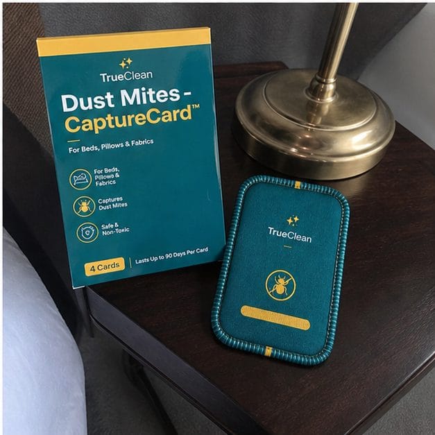 CaptureCards and packaging on a bedside table