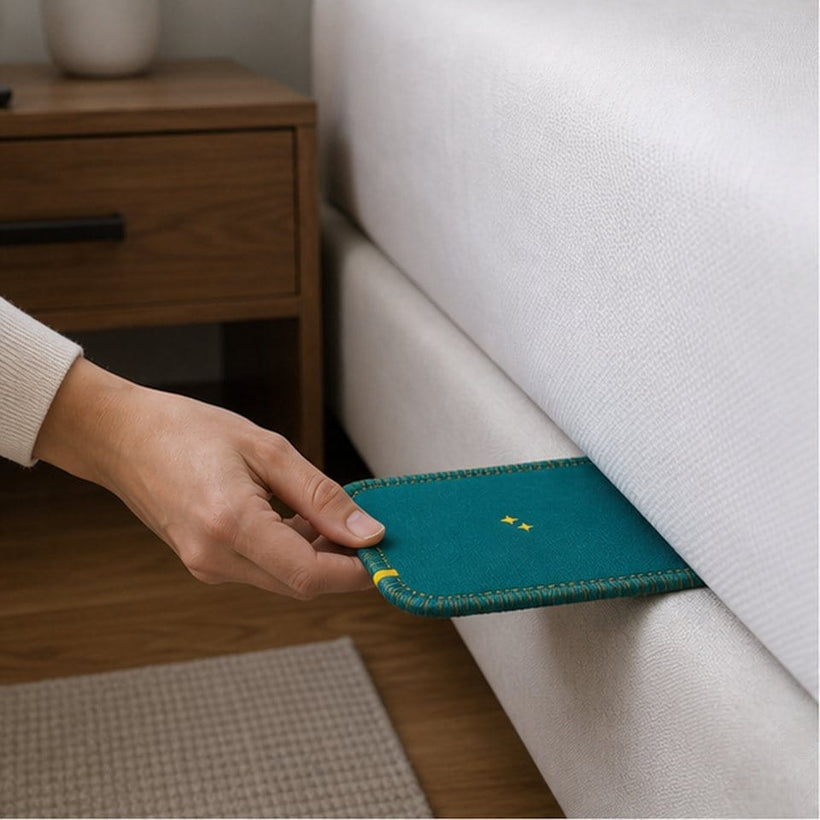 Sliding a CaptureCard under the mattress