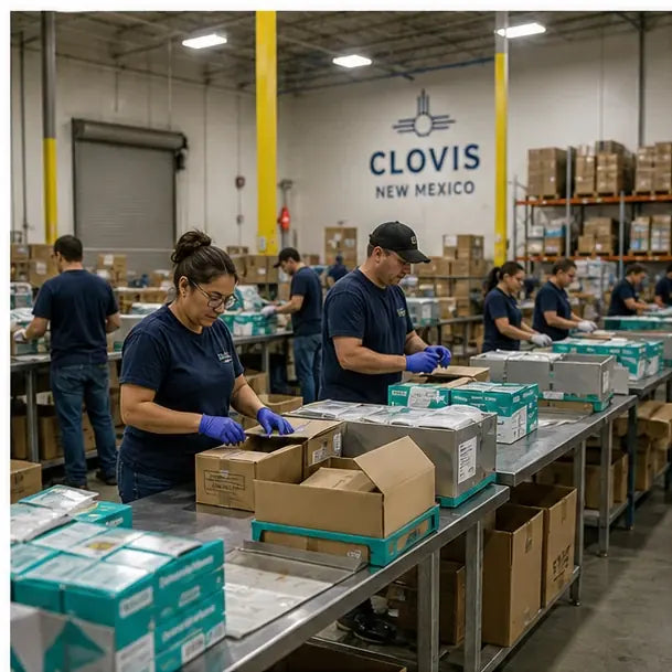 thumbnail — team photo or production-line photo of the Clovis, NM facility (or a stylized US warehouse shot).