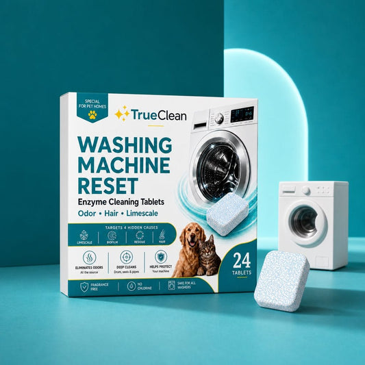 TrueClean Washing Machine Reset box with tablet